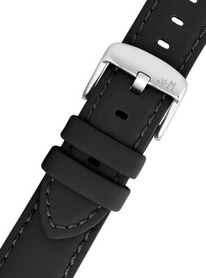 Cinturino in pelle Morellato Capri 5761D82.019 L, nero, materiale riciclato