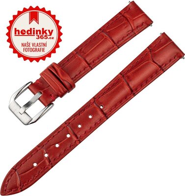 Cinturino rosso in pelle Ricardo Bergamo