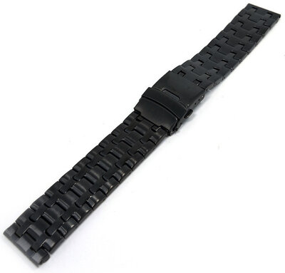 Bracciale in acciaio inossidabile Ricardo Citerno, nero