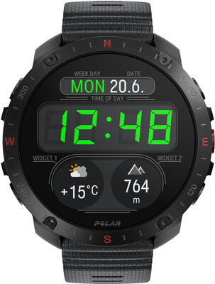 Polar Grit X2 Pro Night Black V1, taglia S-L