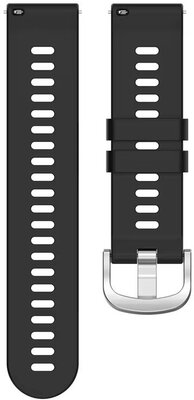 Cinturino in silicone Ricardo 18mm (per Garmin Venu 2S, Vívoactive 4S, Forerunner 265S, Venu 3S ecc.), nero V1, Quick Release