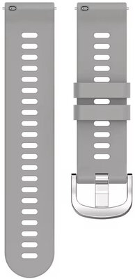 Cinturino in silicone Ricardo 18mm (per Garmin Venu 2S, Vívoactive 4S, Forerunner 265S, Venu 3S ecc.), grigio, Quick Release