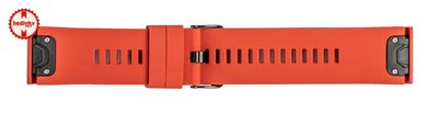Cinturino in silicone Ricardo Livigno 26mm, Red, QuickFit