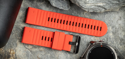 Cinturino in silicone Ricardo Livigno 26mm, Red, QuickFit