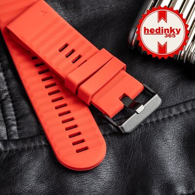 Cinturino in silicone Ricardo Livigno 26mm, Red, QuickFit
