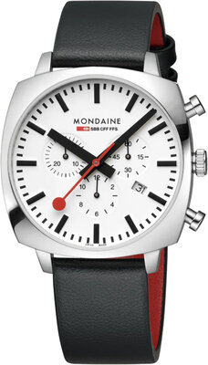 Mondaine Grand Cushion Quartz MSL.41410.LBV.SET (+ cinturino di ricambio)