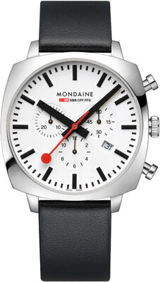 Mondaine Grand Cushion Quartz MSL.41410.LBV.SET (+ cinturino di ricambio)