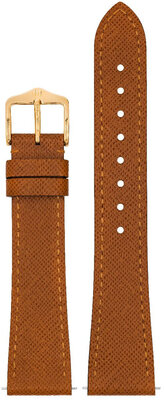 Cinturino in pelle Hirsch Giffone M 01875170-1, marrone, vitello, lunghezza M, Quick Release