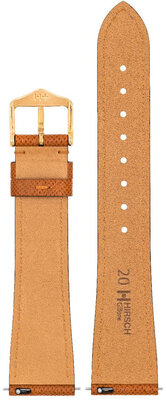 Cinturino in pelle Hirsch Giffone M 01875170-1, marrone, vitello, lunghezza M, Quick Release