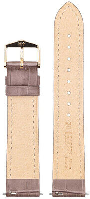 Cinturino in pelle Hirsch Duke M 01028137-1, marrone, vitello, lunghezza M, Quick Release