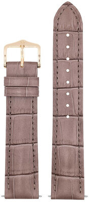 Cinturino in pelle Hirsch Duke M 01028137-1, marrone, vitello, lunghezza M, Quick Release