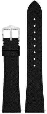Cinturino in pelle Hirsch Giffone M 01875150-2, nero, vitello, lunghezza M, Quick Release