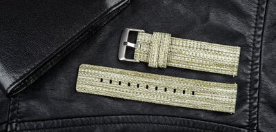 Cinturino in nylon Ricardo 22mm (per Garmin Venu 3, Forerunner 265, Vívoactive 4 ecc.), verde, Quick Release