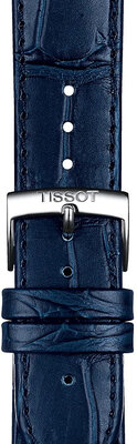 Cinturino in pelle Tissot T852.041.534 20mm, blu, Quick Release