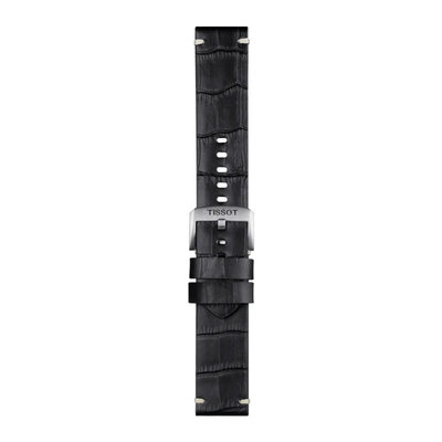 cinturino in pelle Tissot T852.046.775 22mm, nero, Quick Release