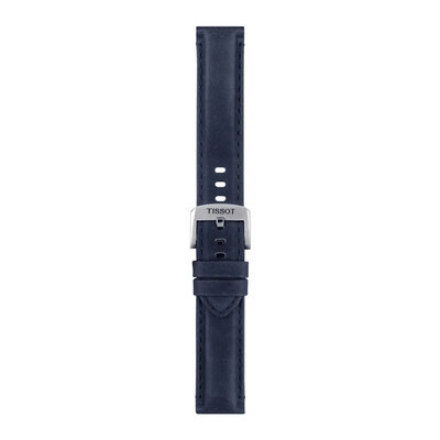 cinturino in pelle Tissot T852.046.831 20mm, blu, Quick Release