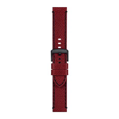 cinturino in pelle Tissot T852.049.048 22mm, rosso, Quick Release