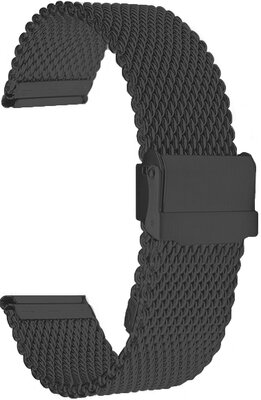 Bracciale nero in acciaio Ricardo Milano, con chiusura di sicurezza