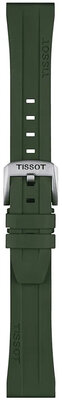 cinturino in caucciù Tissot T852.049.054 20mm, verde, Quick Release