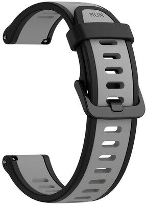 Cinturino in silicone Ricardo 18mm (Garmin Venu 2S, Vívoactive 4S, Forerunner 265S, Venu 3S aj.), nero, Quick Release