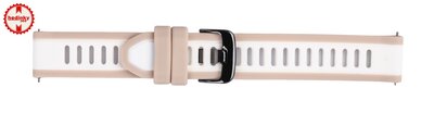 cinturino in silicone Ricardo Bormio 18mm, Beige, Quick Release