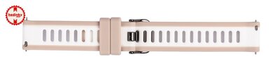 cinturino in silicone Ricardo Bormio 18mm, Beige, Quick Release