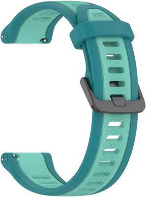 Cinturino in silicone Ricardo 20 mm (Garmin Venu, Venu Sq, Venu Sq 2, Venu 2 plus, ecc.), blu, sgancio rapido