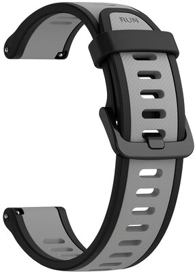 cinturino in silicone Ricardo 20mm (per Garmin Venu, Venu Sq, Venu Sq 2, Venu 2 plus ecc.), nero V5, Quick Release