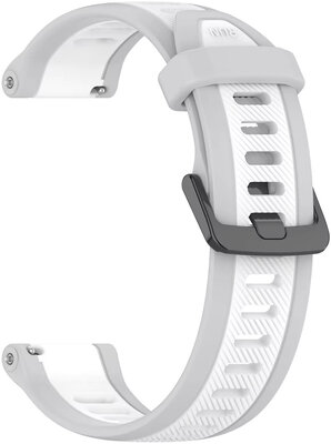 cinturino in silicone Ricardo 22mm (per Garmin Venu 3, Forerunner 265, Vívoactive 4 ecc.), grigio, Quick Release