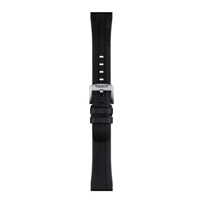 cinturino in silicone Tissot T852.044.545 20mm, nero, Quick Release