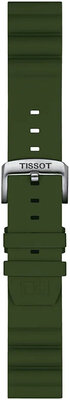 cinturino in silicone Tissot T852.047.177 22mm, verde, Quick Release
