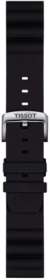 cinturino in silicone Tissot T852.047.179 22mm, nero, Quick Release