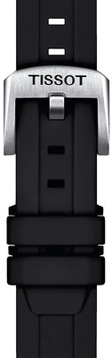 Cinturino nero in silicone Tissot T852.047.455