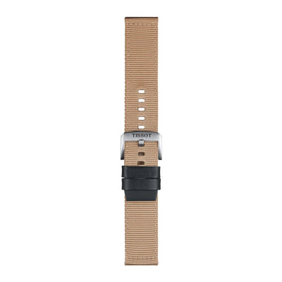 cinturino in tessuto Tissot T852.046.752 22mm, beige, Quick Release