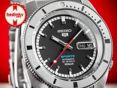 Seiko 5 Sports Automatic SRPL05K1 Heritage Design Re-creation Limited Edition 9999pcs (+ cinturino di ricambio)