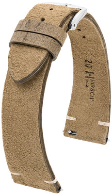 Cinturino in pelle Hirsch Serro L 05564070-2, marrone, pelle di antilope, Edizione limitata