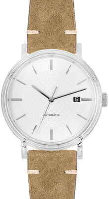 cinturino in pelle Hirsch Serro L 05564070-2, marrone, pelle scamosciata, Limited Edition, lunghezza L, Quick Release