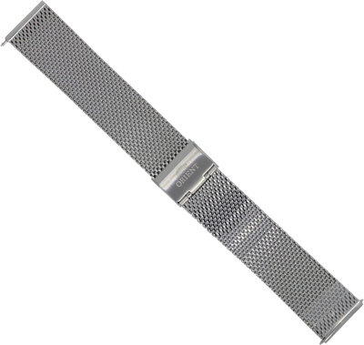 bracciale in acciaio inossidabile Orient UM00P112J0 21mm (per i modelli RA-AC00 Bambino Version 6), a maglia milanese, argento