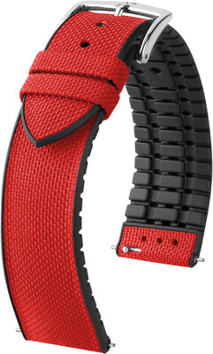 Cinturino Hirsch Arne M 0925090120-2, rosso, tessuto