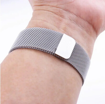 bracciale in acciaio inossidabile Ricardo Champoluc 22mm, Silver, QuickFit