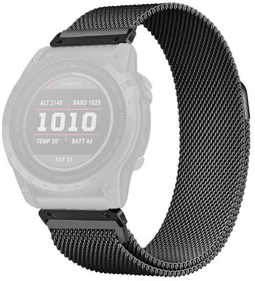bracciale in acciaio inossidabile Ricardo Champoluc 26mm, Black, QuickFit