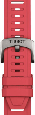 Cinturino in silicone Tissot T852.049.243 21 mm, rosso