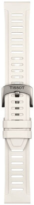 Cinturino in silicone Tissot T852.049.245 21mm, bianco, Quick Release