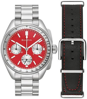 Bulova Lunar Pilot Quartz Chronograph 96K115 (+ cinturino di ricambio)