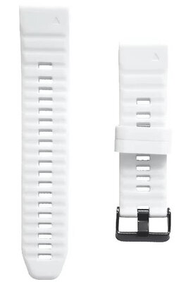 Ricardo Cinturino in silicone 22 mm (per Garmin Fenix 7/6/5, Epix 2, MARQ, ecc.), bianco V1, QuickFit