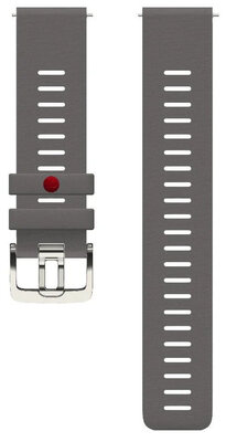 Polar 22mm cinturino in silicone, grigio, taglia M/L