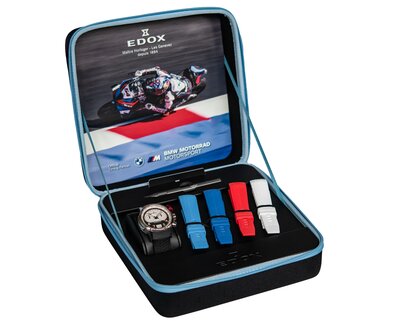 Edox Chronorally Chronograph 45 38003-tinrcanbr BMW Limited Edition 600pcs (+ 4 cinturini di ricambio)