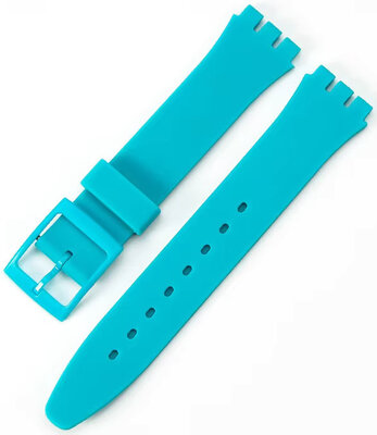 Cinturino in silicone Ricardo 19 mm (per Swatch), turchese V1