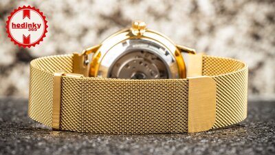 bracciale in acciaio inossidabile Ricardo Milanese, Gold, magnetico 20mm