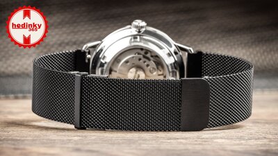 bracciale in acciaio inossidabile Ricardo Venosa 20mm, Quick Release, Black